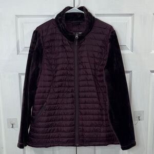 32 Degrees Heat Coat Jacket Women's Mixed Media Plush Down Jacket